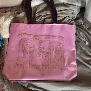 Purple tote bag
